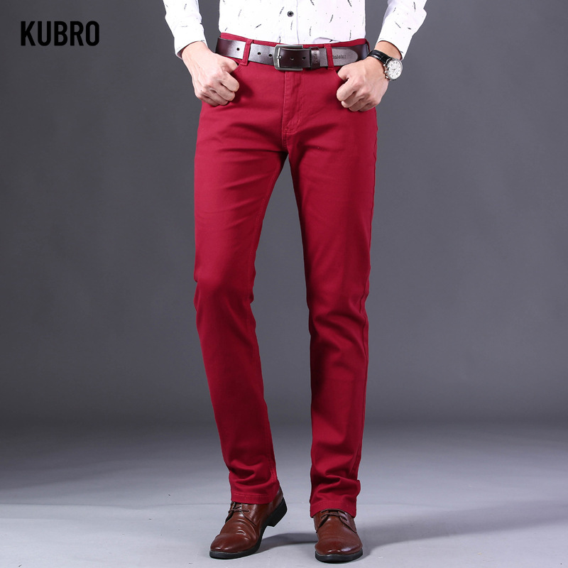 Men'S Fashion Reviews - Celana Jeans Merah Anggur Pria Gaya