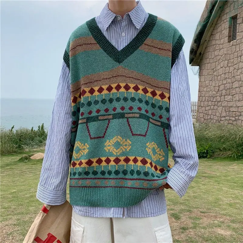 Men'S Fashion Reviews - Rompi rajut Fashion Korea rompi untuk