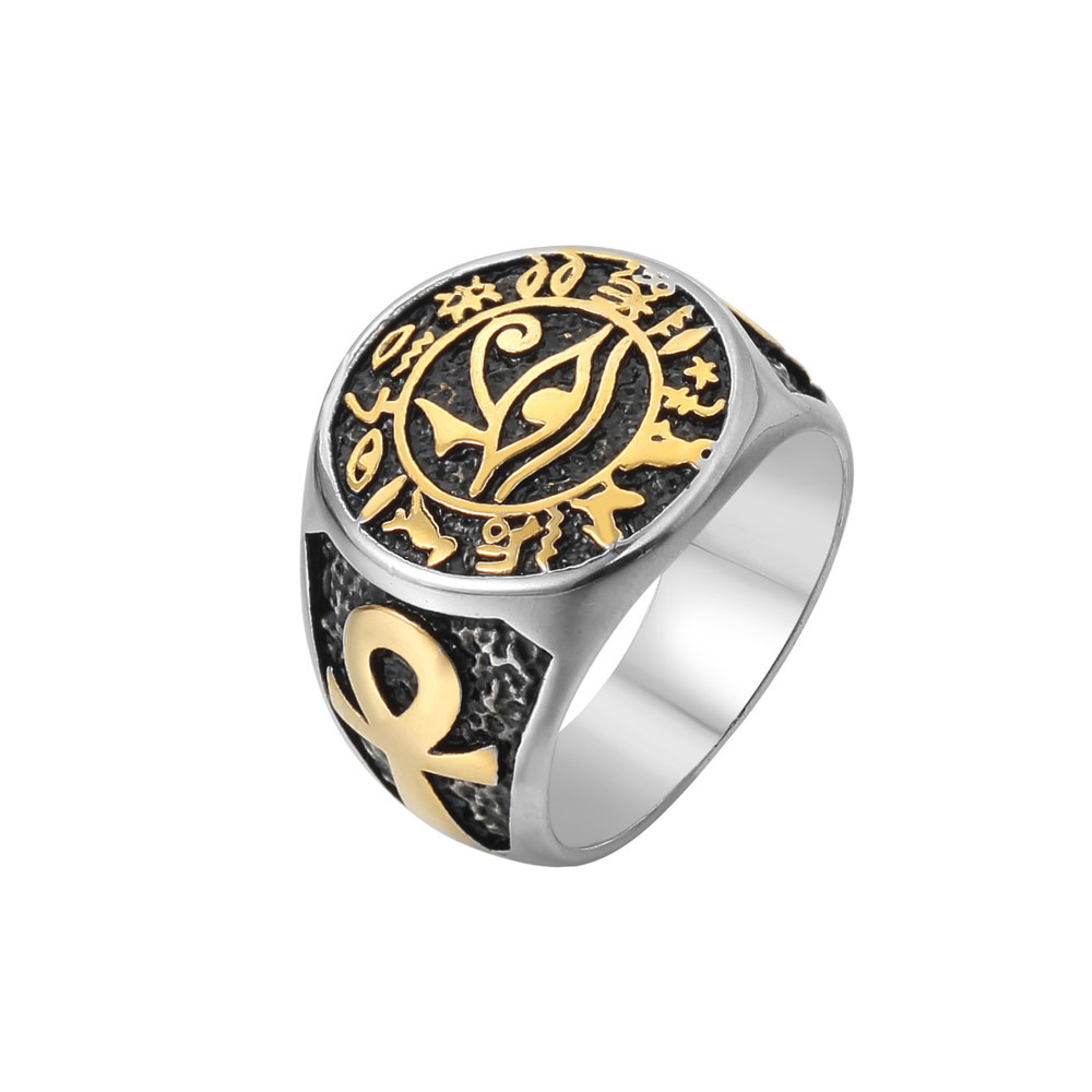 Men Fashion Egypt - Pria Antik Mesir Mata Horus Cincin