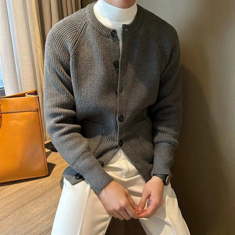 Men'S Fashion Reviews - GELITAYIN Kardigan Rajut Tebal Mantel Warna