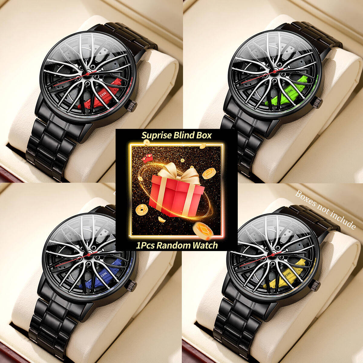 Men'S Fashion Box - 1 Buah Jam Tangan Misteri Kejutan