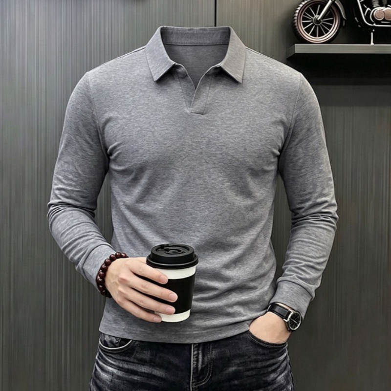 Mens Fashion Summer - Kaos Lengan Panjang Kasual Bisnis Pria