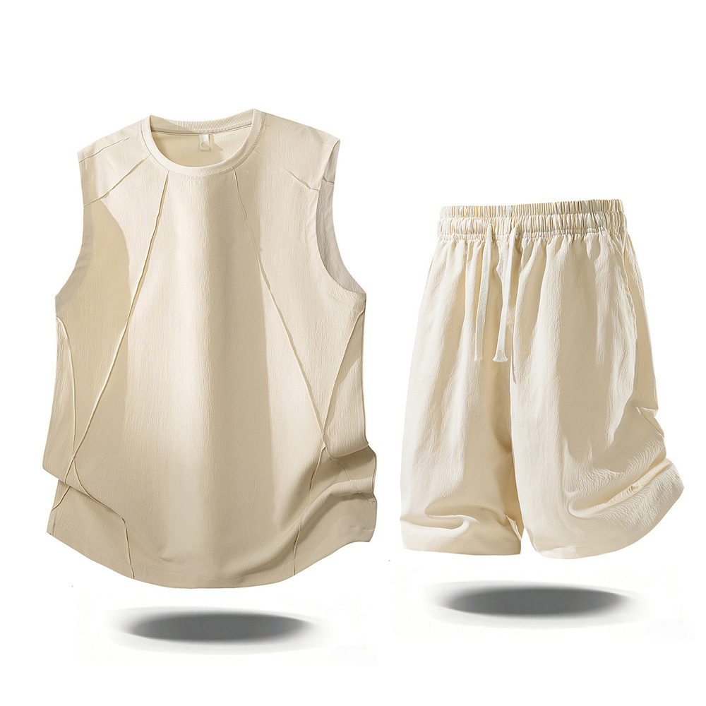 Mens Fashion Summer - Setelan Kasual Pria 2 Potong Musim
