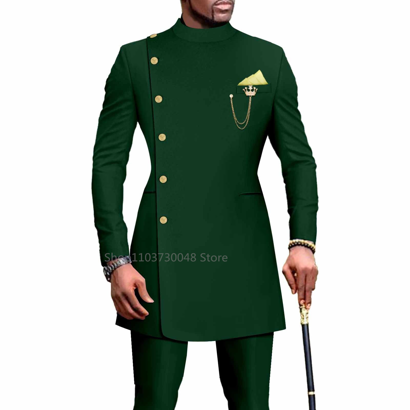 Desain Afrika Slim Fit 2 poton - Slim Fit Blazer Men ulasan dan harga