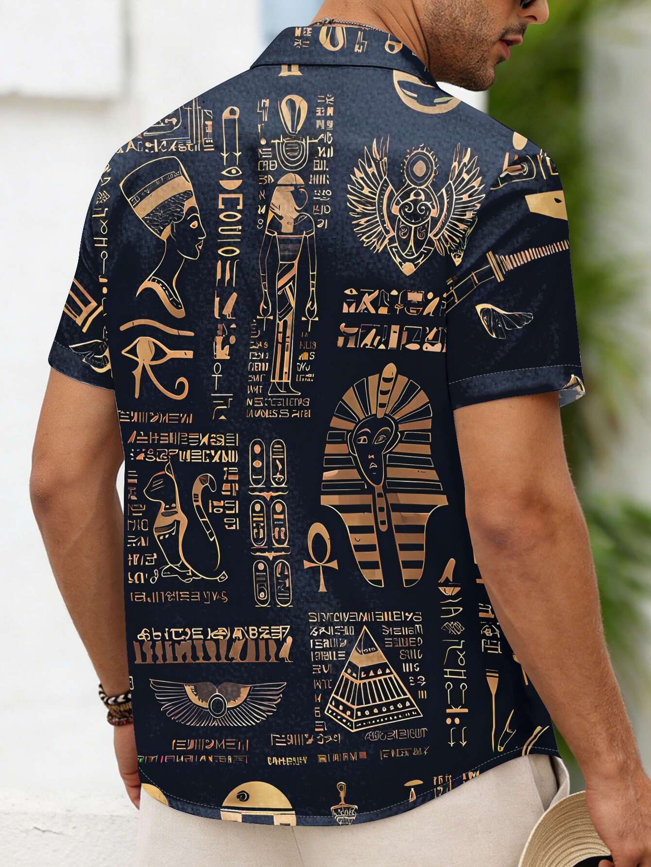 Blus Lengan Pendek Unisex Moti - Men Fashion Egypt ulasan dan harga