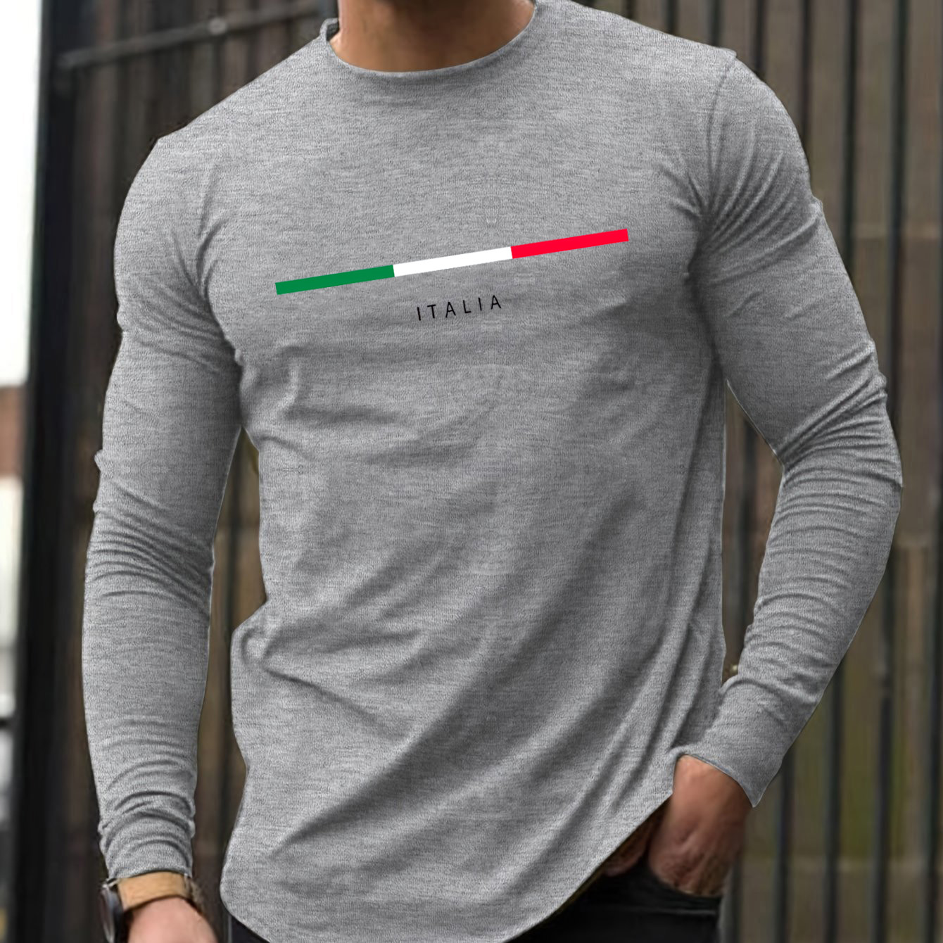 Kaos oblong pria lengan panjan - Mens Fashion Summer ulasan dan harga