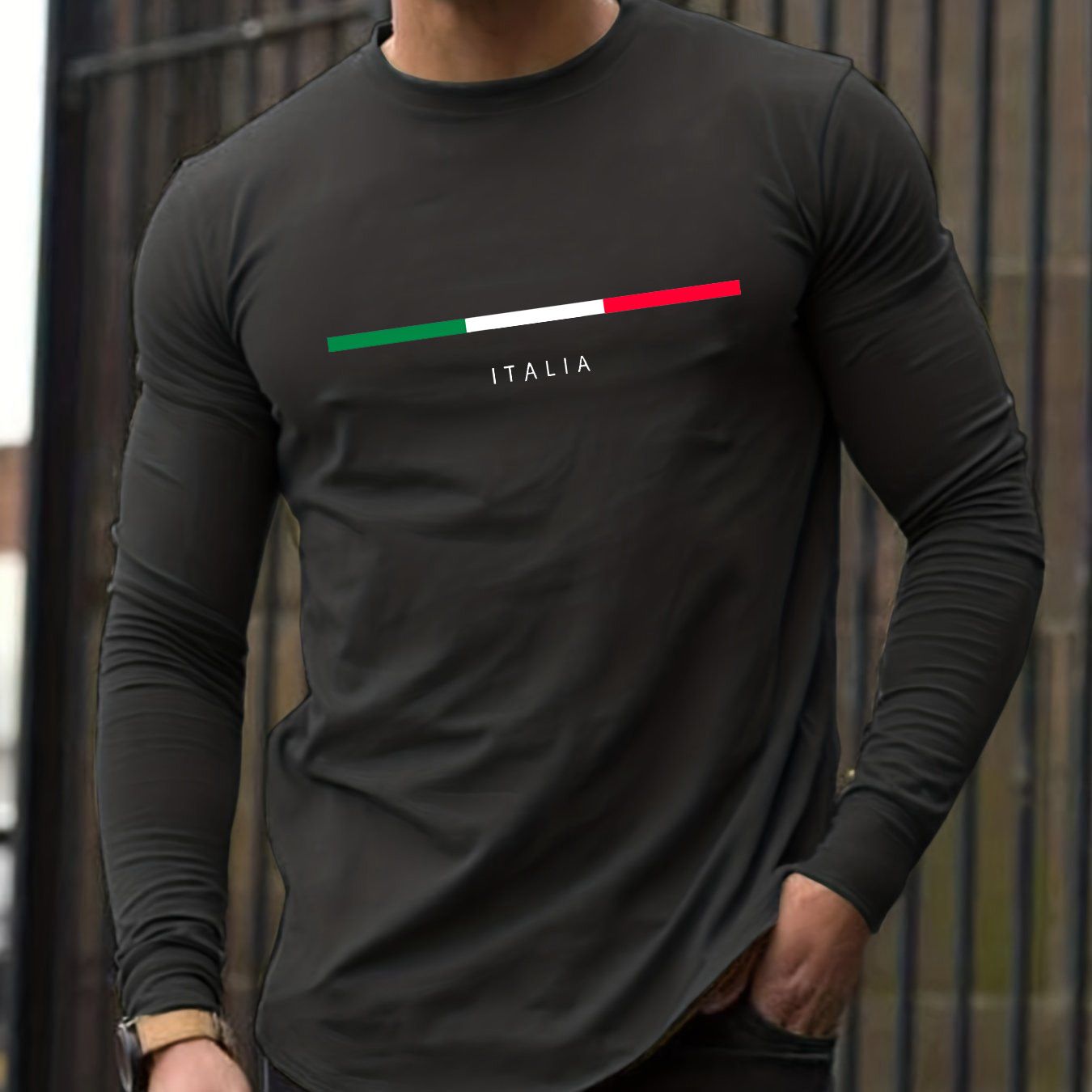 Kaos oblong pria lengan panjan - Mens Fashion Summer ulasan dan harga