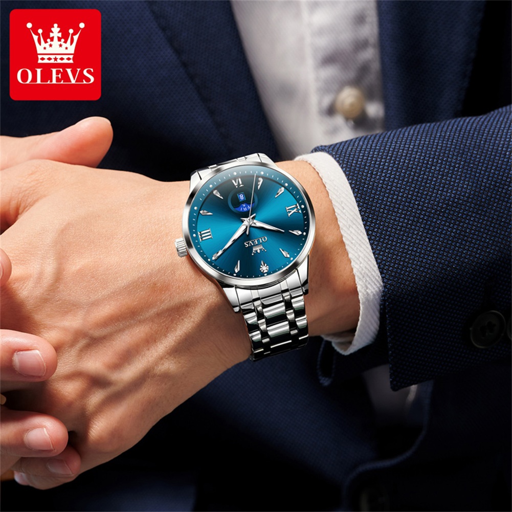 OLEVS Moon Phase Jam Tangan Pr - Men'S Fashion Luxury Brands ulasan dan harga