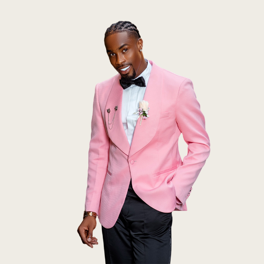 Jas Pengantin Pria Warna Pink, - Slim Fit Blazer Men ulasan dan harga