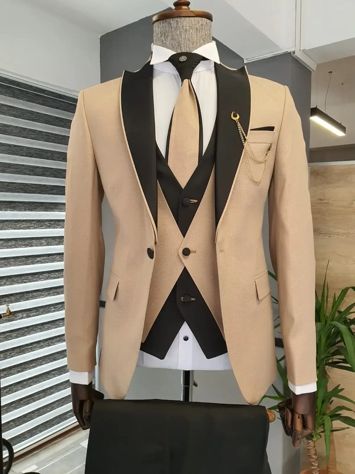 Jas Champagne Celana Hitam Ing - Slim Fit Blazer Men ulasan dan harga