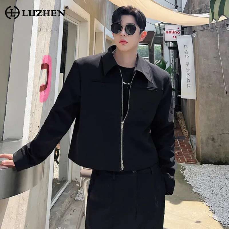 LUZHEN Jaket Desain Warna Soli - Men'S Fashion Reviews ulasan dan harga