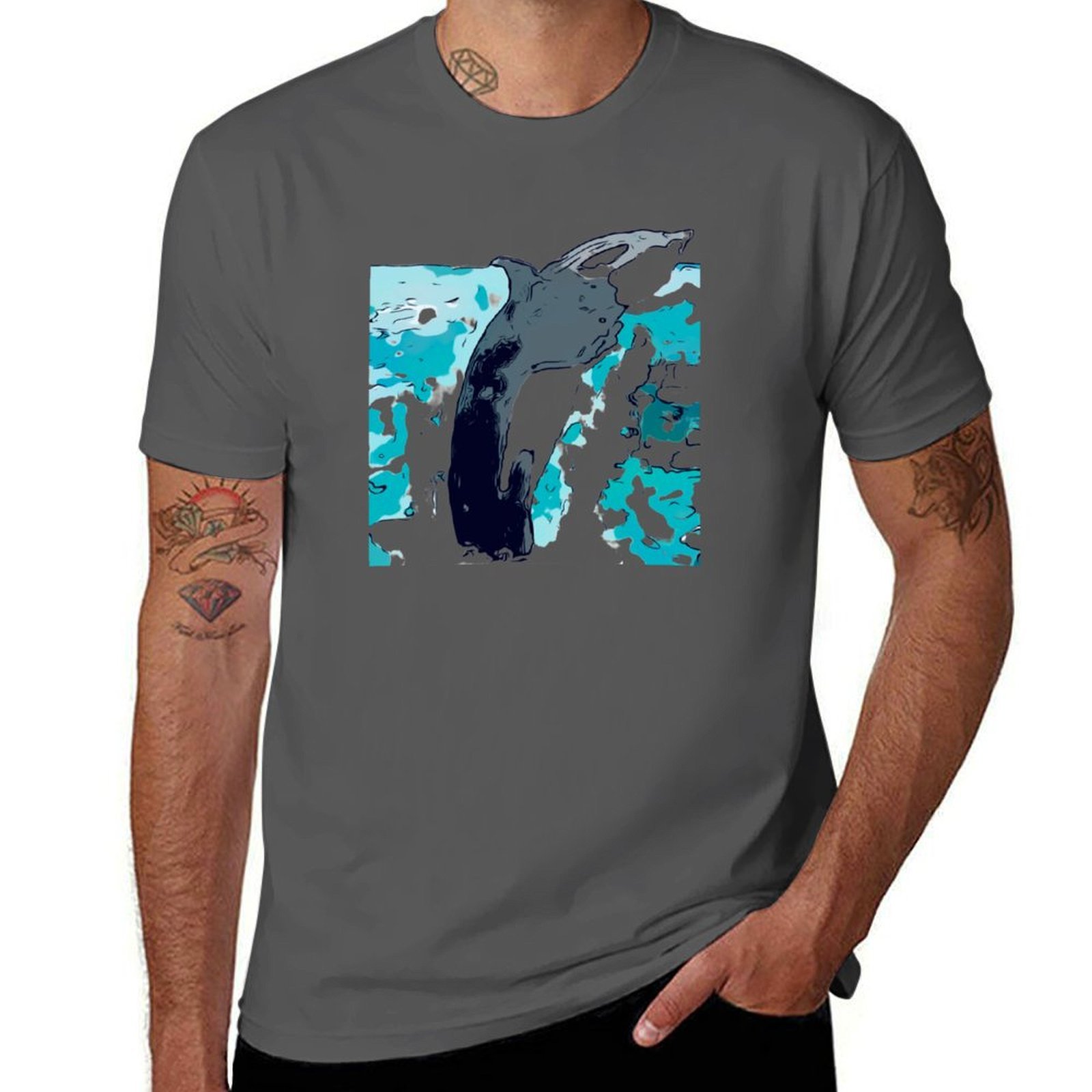 Nova Scotia Whale 2 T-Shirt Ka - Men'S Fashion Nova Shirts ulasan dan harga