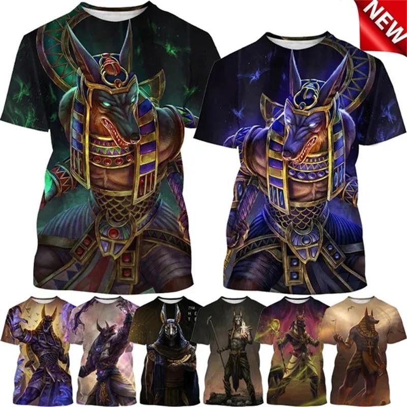 Grim Reaper Anubis 3D T-shirt  - Men Fashion Egypt ulasan dan harga