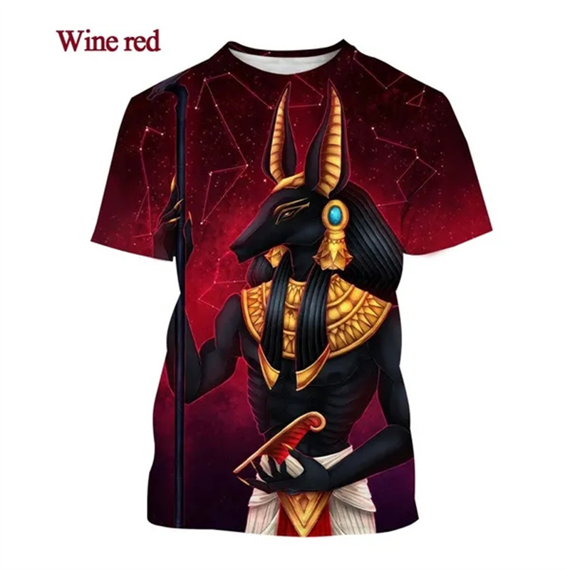 Grim Reaper Anubis 3D T-shirt  - Men Fashion Egypt ulasan dan harga