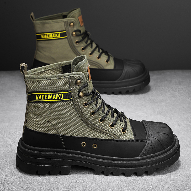 Sepatu Bot Kanvas Pria Sepatu  - Men'S Fashion Footwear ulasan dan harga