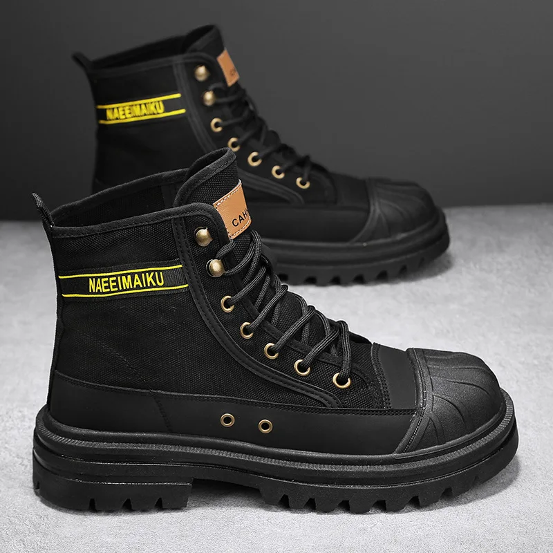 Sepatu Bot Kanvas Pria Sepatu  - Men'S Fashion Footwear ulasan dan harga