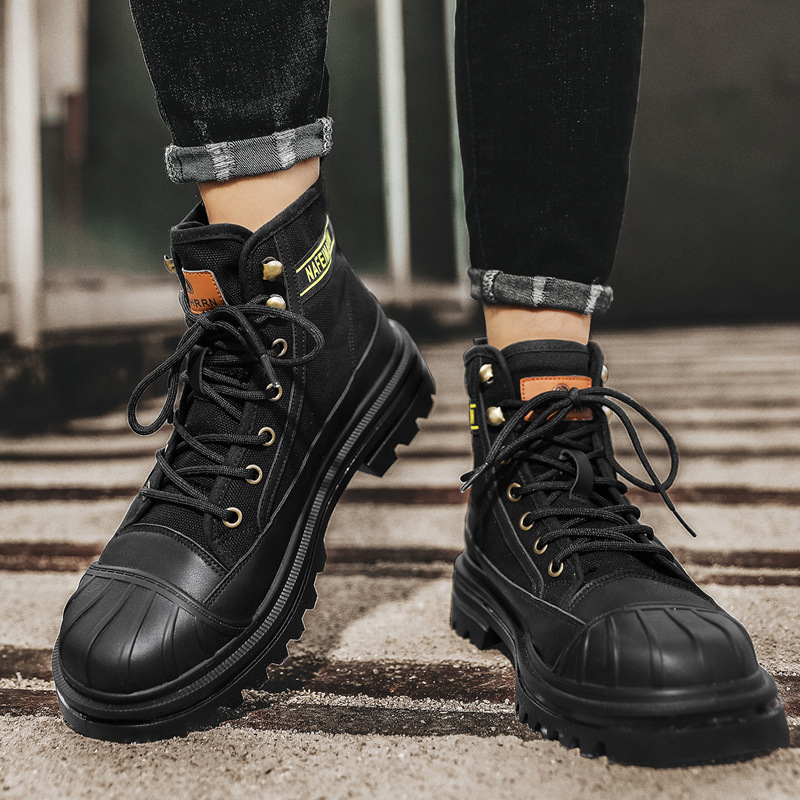 Sepatu Bot Kanvas Pria Sepatu  - Men'S Fashion Footwear ulasan dan harga