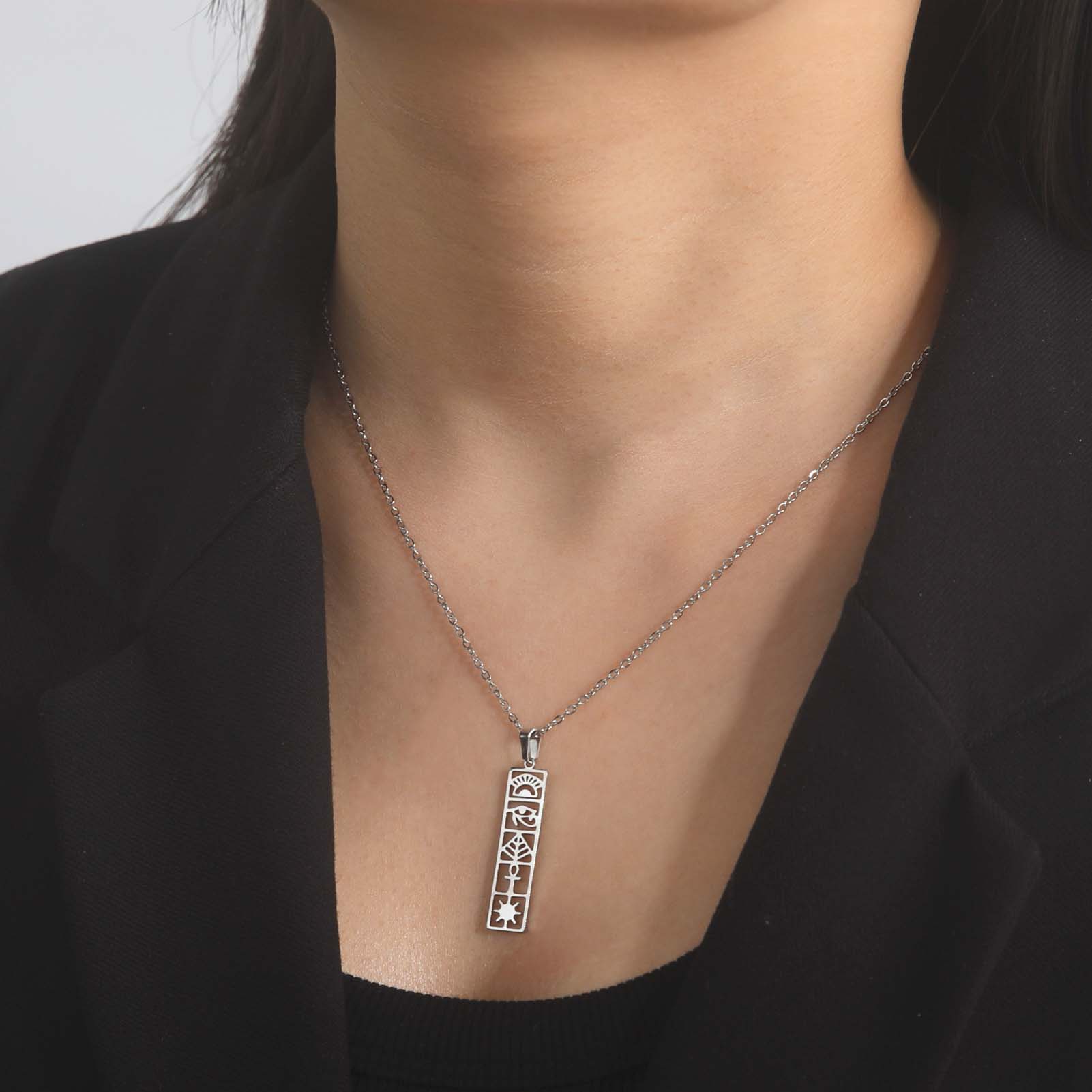 Skyrim kalung Hieroglyphs Mesi - Men Fashion Egypt ulasan dan harga