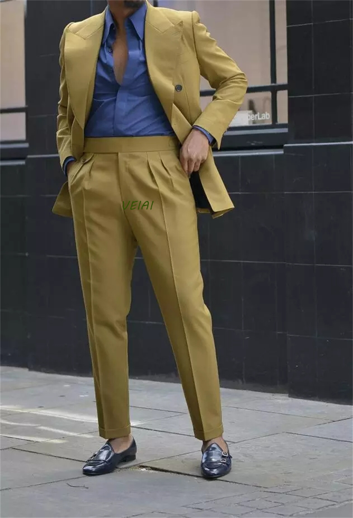 Jas Tuxedo Pria Slim Fit Doubl - Slim Fit Blazer Men ulasan dan harga