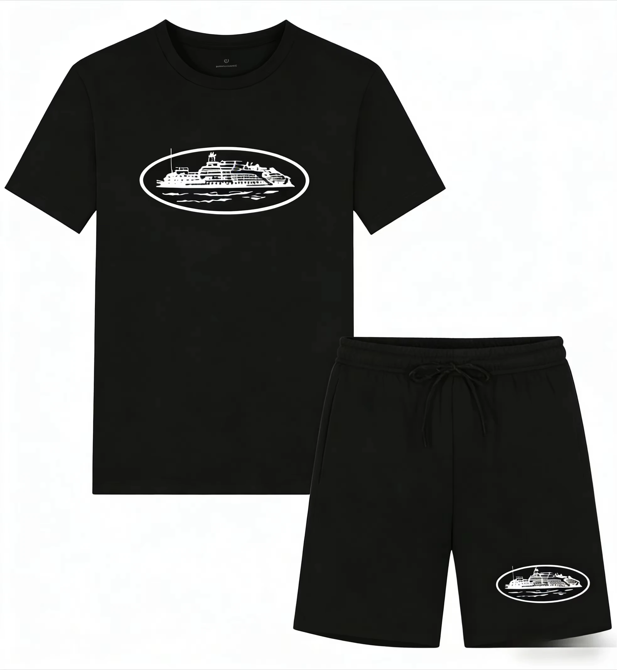 Kaos dan Celana Pendek Motif P - Men'S Fashion Course ulasan dan harga