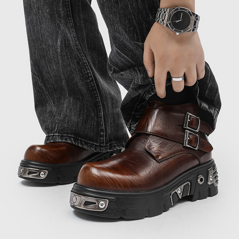 Sepatu bot platform punk goth  - Men'S Fashion Footwear ulasan dan harga