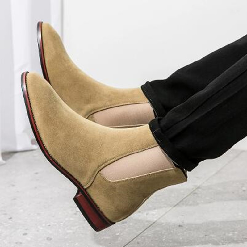 Sepatu Chelsea Kulit Asli Sued - Men'S Fashion Luxury Brands ulasan dan harga