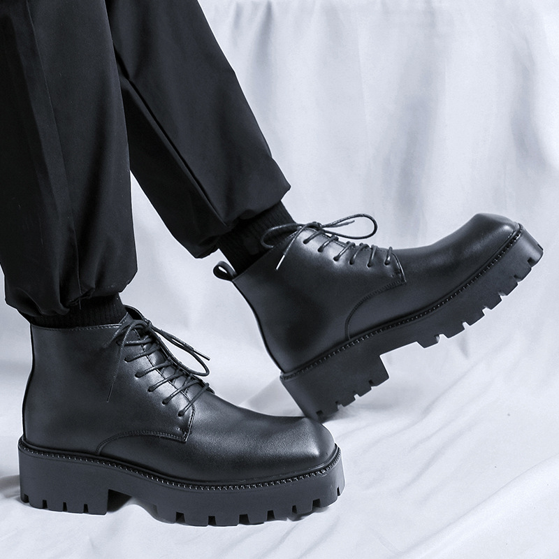 Sepatu bot kulit asli mewah pr - Men'S Fashion Luxury Brands ulasan dan harga