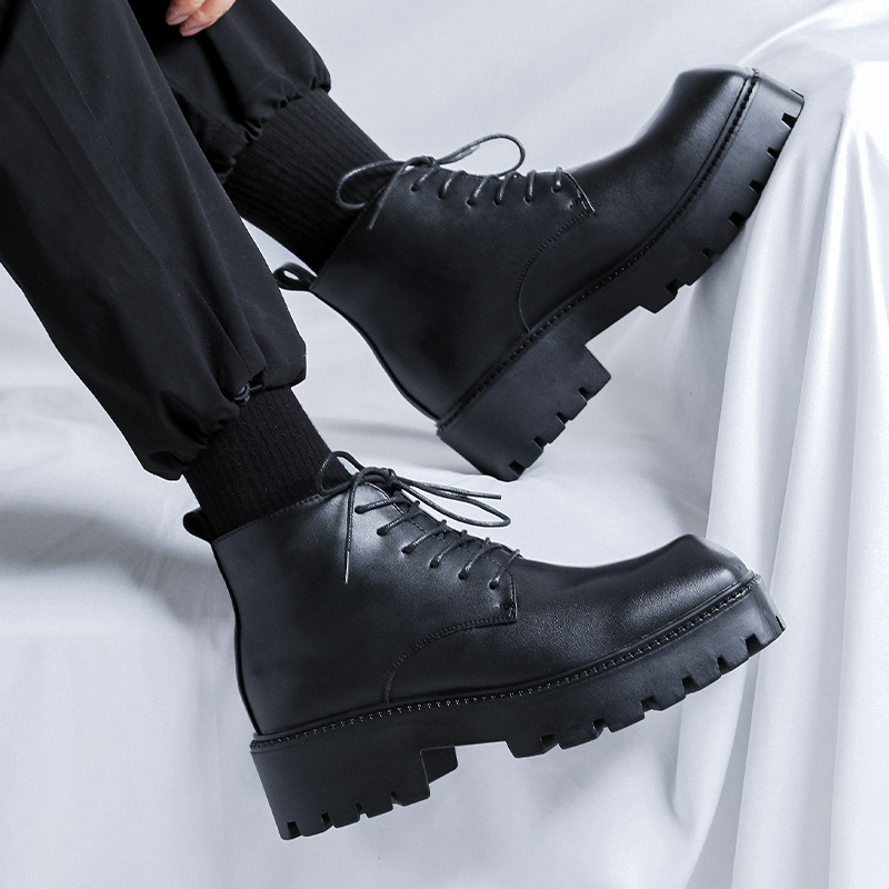 Sepatu bot kulit asli mewah pr - Men'S Fashion Luxury Brands ulasan dan harga